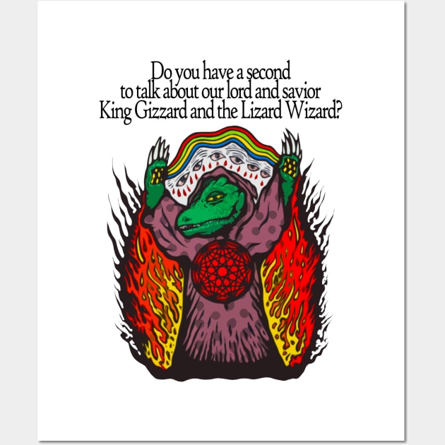 the Lizard Wizard Crocs Wall Art by PIKASOAN